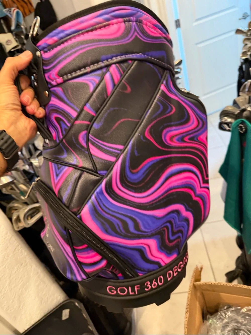 Golf 360 Degree Pink & Purple den caddy Custom